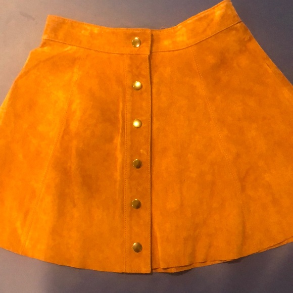 Forever 21 Skirts Forever 2 Faux Suede Brown Skirt Poshmark